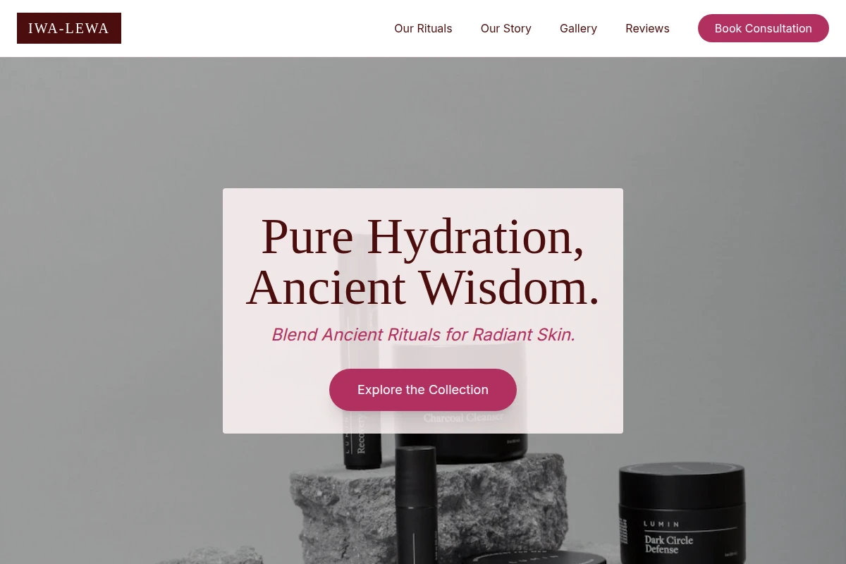 Water Beauty Products