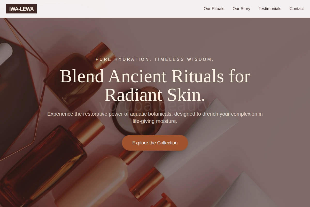 Water Beauty Products
